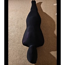 Thick extremely super tight velvet seamless full body stockings sleeping bag mummy bondage pullover one-piece tights