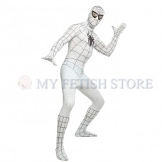 a2Full Body White and black Spider-man Lycra Spandex Bodysuit Cosplay Zentai Suit Halloween Fancy Dress Costume a2Full Body White and black Spider-man Lycra Spandex Bodysuit Cosplay Zentai Suit Halloween Fancy Dress Costume