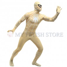 Full Body White and yellow Spider-man Lycra Spandex Bodysuit Cosplay Zentai Suit Halloween Fancy Dress Costume Full Body White and yellow Spider-man Lycra Spandex Bodysuit Cosplay Zentai Suit Halloween Fancy Dress Costume