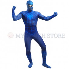 Full Body blue Spider-man Lycra Spandex Bodysuit Cosplay Zentai Suit Halloween Fancy Dress Costume Full Body blue Spider-man Lycra Spandex Bodysuit Cosplay Zentai Suit Halloween Fancy Dress Costume