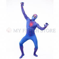a1Full Body blue and red Spider-man Lycra Spandex Bodysuit Cosplay Zentai Suit Halloween Fancy Dress Costume a1Full Body blue and red Spider-man Lycra Spandex Bodysuit Cosplay Zentai Suit Halloween Fancy Dress Costume