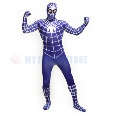 a2Full Body blue Spider-man Lycra Spandex Bodysuit Cosplay Zentai Suit Halloween Fancy Dress Costume a2Full Body blue Spider-man Lycra Spandex Bodysuit Cosplay Zentai Suit Halloween Fancy Dress Costume