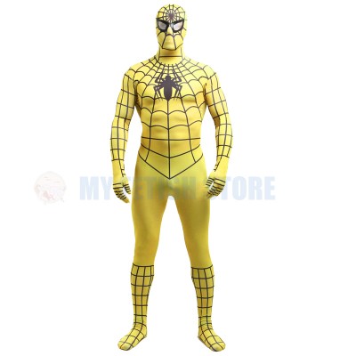 a3Full Body yellow Spider-man Lycra Spandex Bodysuit Cosplay Zentai Suit Halloween Fancy Dress Costume a3Full Body yellow Spider-man Lycra Spandex Bodysuit Cosplay Zentai Suit Halloween Fancy Dress Costume