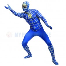 a2 Full Body blue Spider-man Lycra Spandex Bodysuit Cosplay Zentai Suit Halloween Fancy Dress Costume a2 Full Body blue Spider-man Lycra Spandex Bodysuit Cosplay Zentai Suit Halloween Fancy Dress Costume